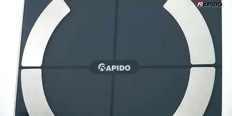 Cách sử dụng cân điện tử Rapido