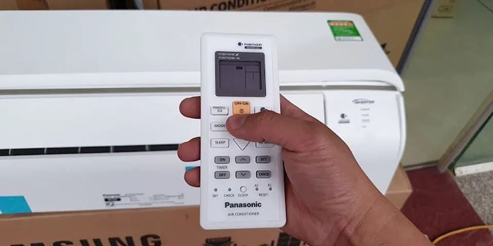 Cách sử dụng điều khiển máy lạnh Panasonic Inverter