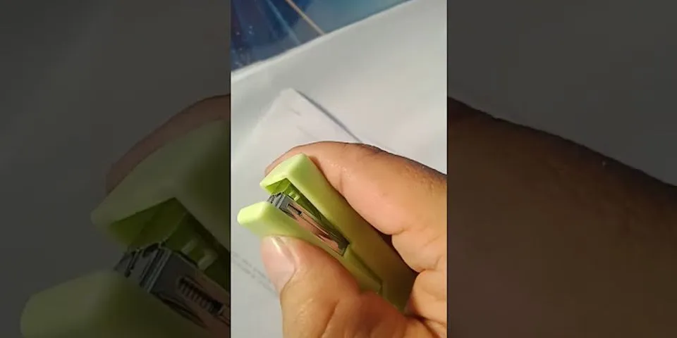 Cách sử dụng ghim bấm giấy
