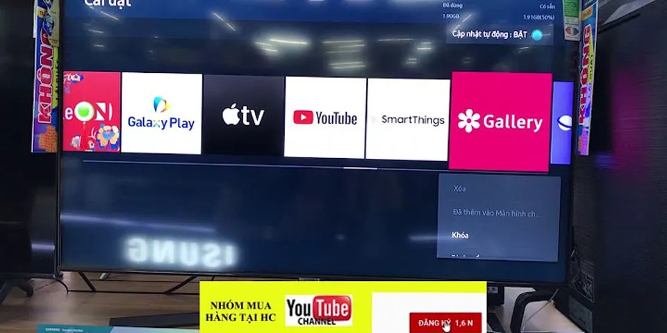 Cách sử dụng youtube trên tivi Samsung