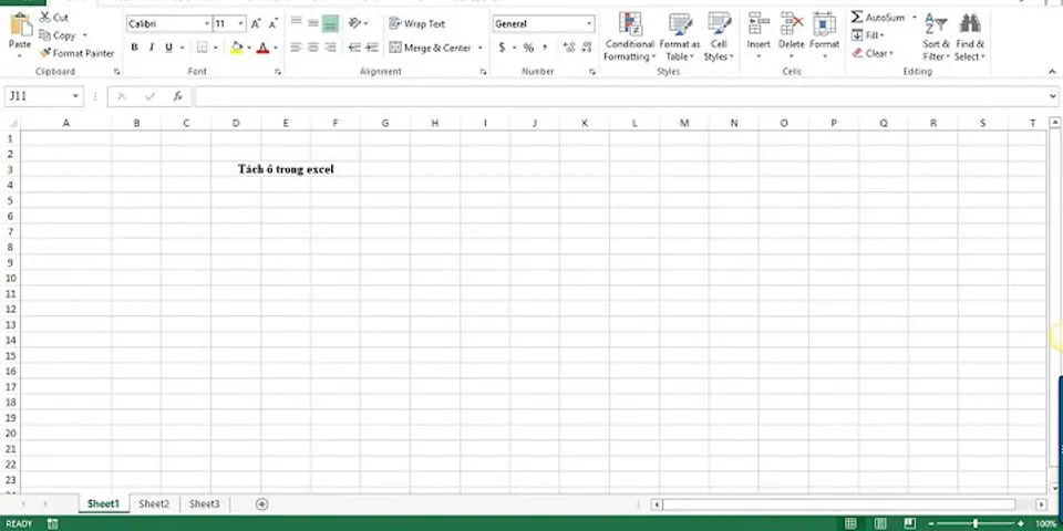 Cách tách cột trong Excel