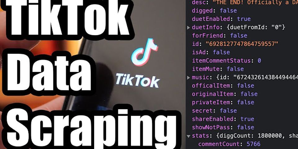 Cách tải dữ liệu TikTok