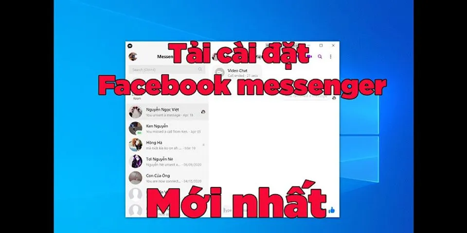 Cách tải Messenger trên máy tính