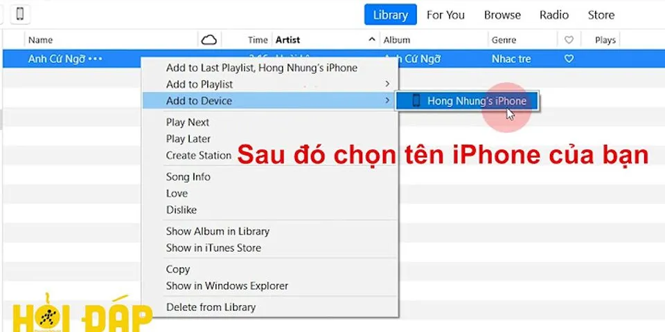 Cách tải nhạc về iPhone bằng iTunes