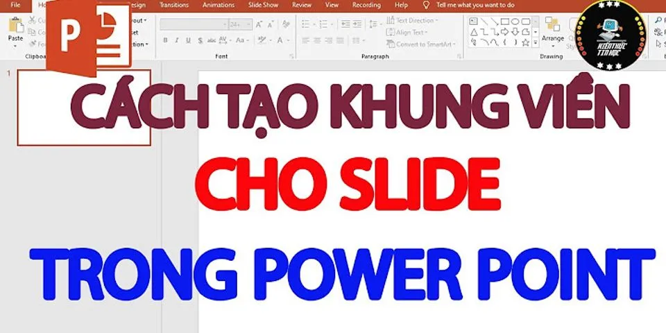 Cách tạo khung viết chữ trong PowerPoint 2016