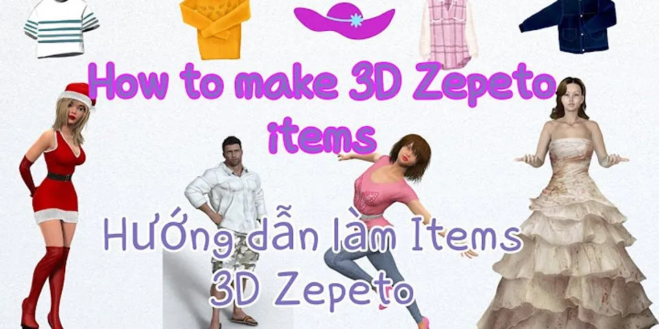 Cách tạo quần áo trong Zepeto