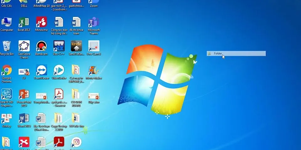 Cách tạo thư mục Desktop