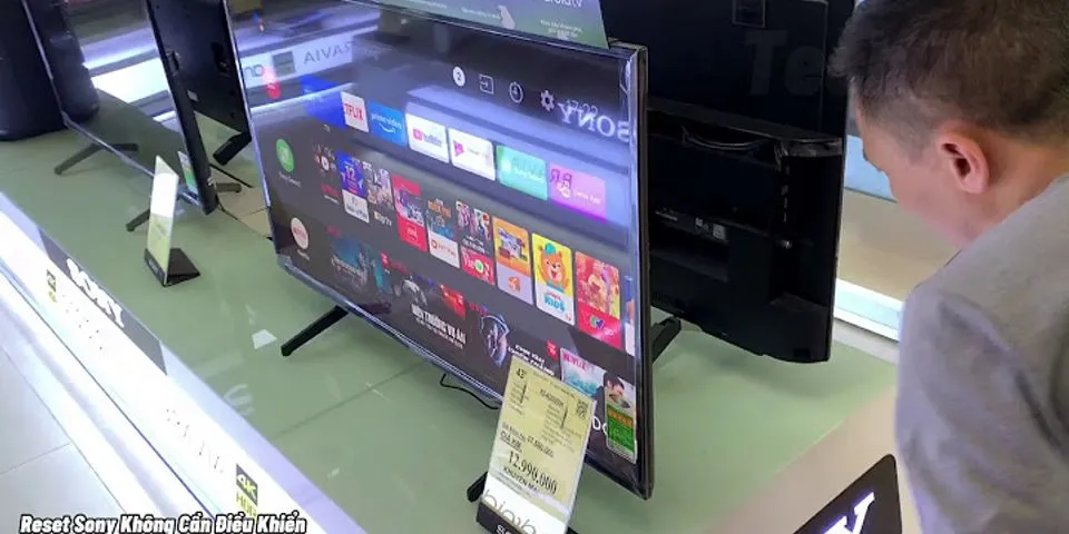 Cách tắt nguồn tivi Sony bằng điều khiển