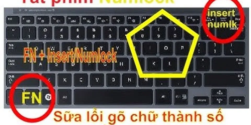 Cách tắt numlock trên laptop