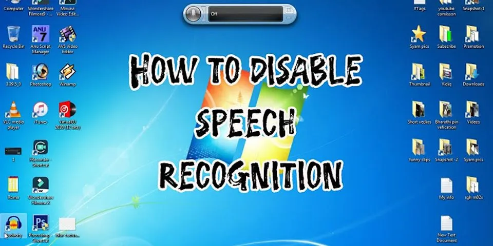 Cách tắt Speech Recognition Win 10