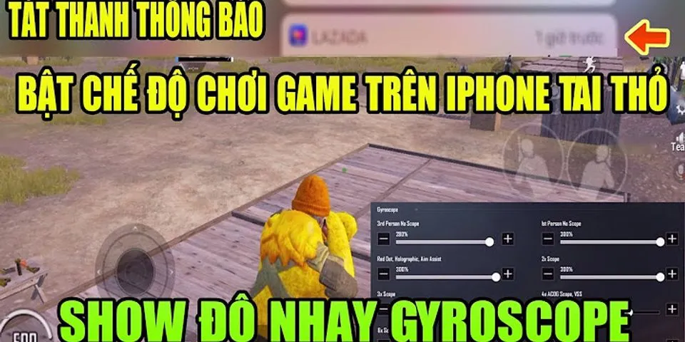 Cách Tắt Thanh Thông Báo Trên Iphone Khi Chơi Game