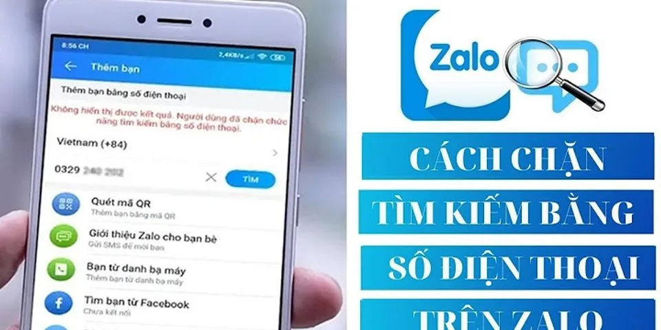 Cách tắt tính năng tìm số điện thoại trên Zalo