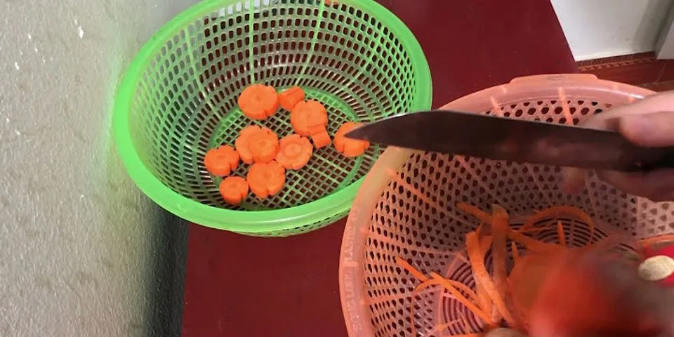 Cách thái cà rốt đẹp