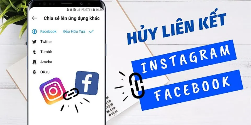 Cách thấy đổi liên kết Facebook trên Instagram