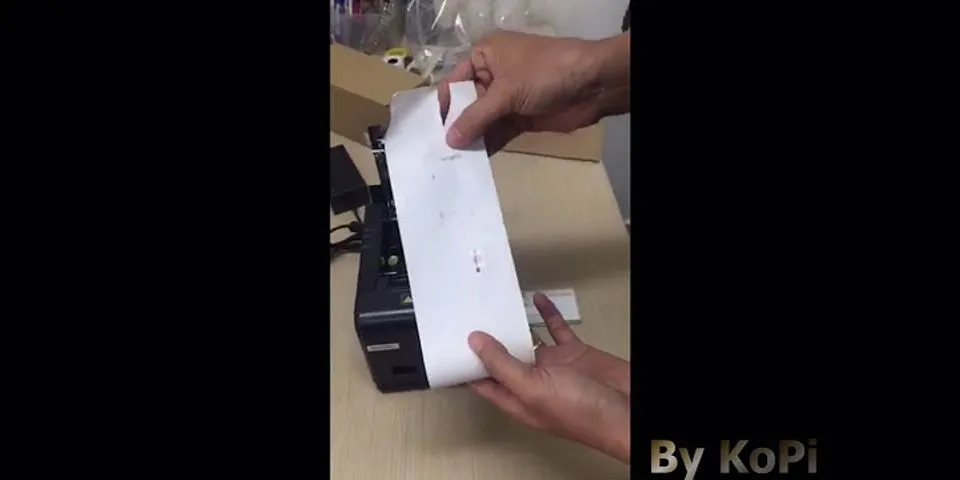 Cách thay giấy máy in bill epson