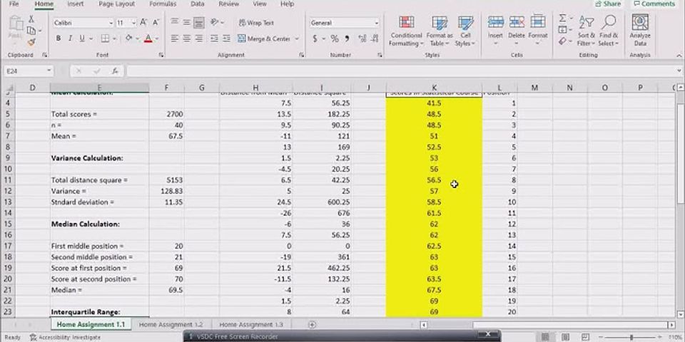Cách tính Interquartile Range trong Excel