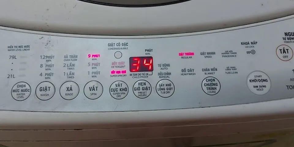 Cách vắt máy giặt Toshiba