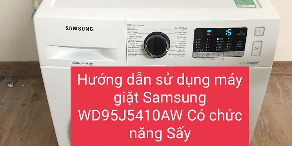 Cách vắt quần áo bằng máy giặt Samsung cửa ngang
