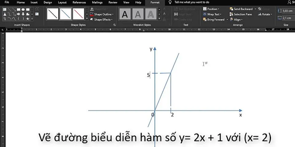 Cách vẽ đồ thị XY trong Word 2010