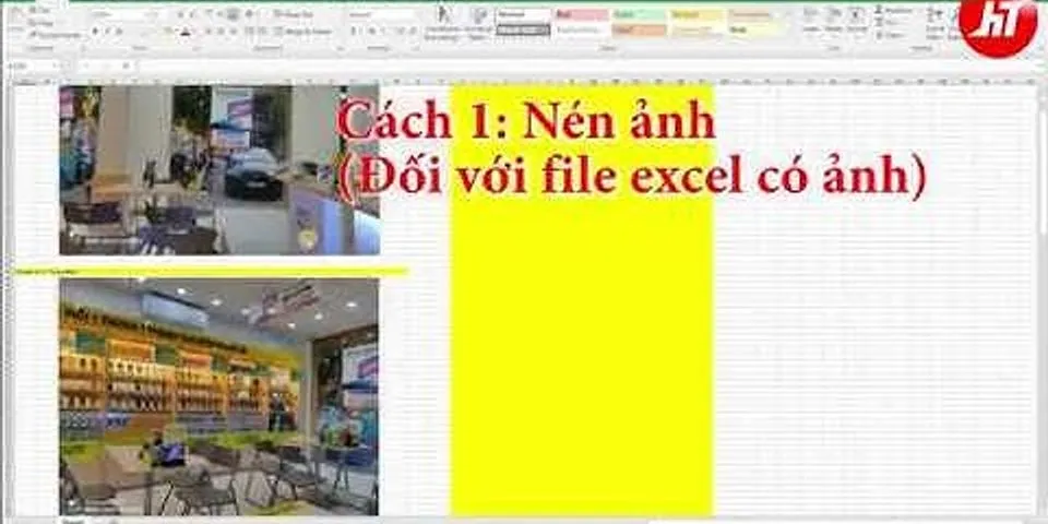 Cách về kích thước trong Excel