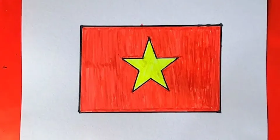 Cách vẽ la cờ Việt Nam trong logo