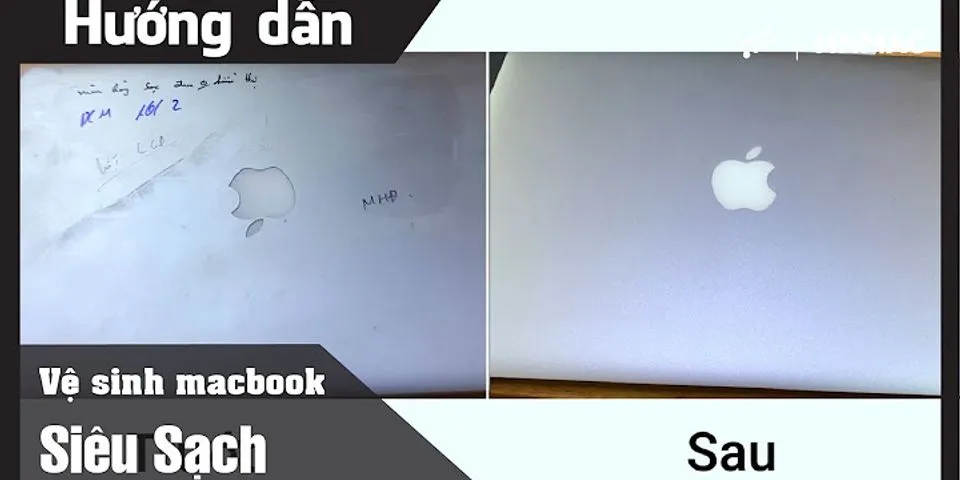 Cách vệ sinh vỏ laptop