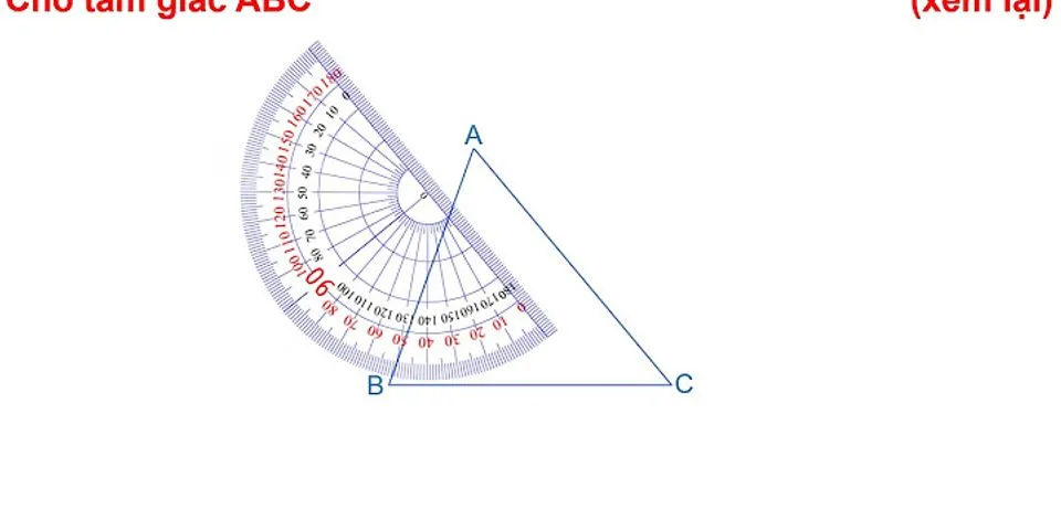 Cách về thước đo góc