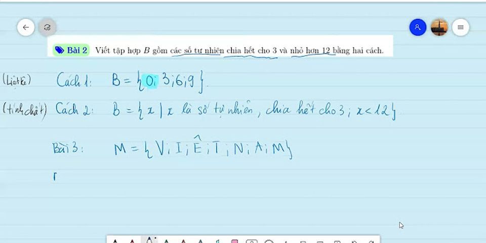 Cách viết đúng tập hợp A gồm các số tự nhiên nhỏ hơn 5 bằng cách liệt kê là