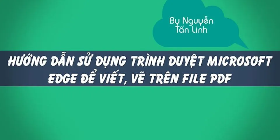 Cách viết lên file PDF trên máy tính