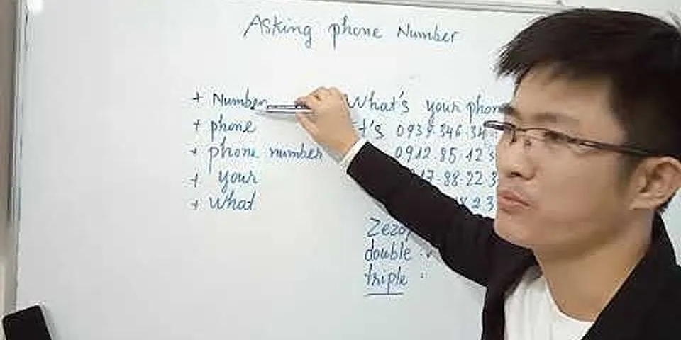 Cách viết số điện thoại bằng tiếng Anh