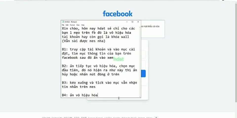 Cách vô hiệu hóa cả Facebook và Messenger