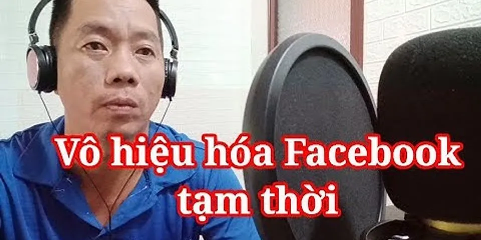 Cách vô hiệu hóa fb tạm thời