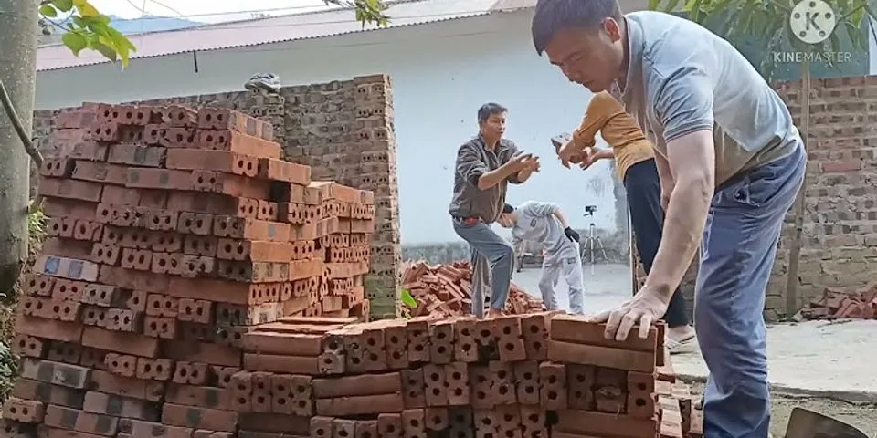 Cách xếp gạch trong xây dựng