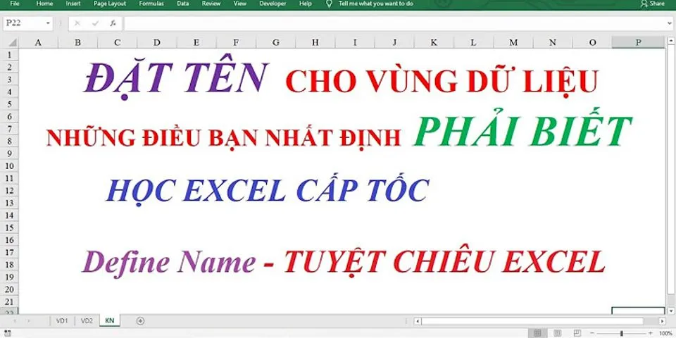 Cách xóa Define Name trong Excel