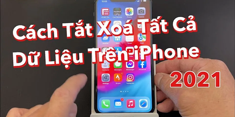 Cách xóa dữ liệu liên quan trên iOS