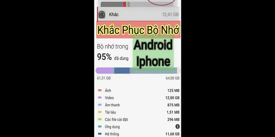 Cách xóa phần khác trong bộ nhớ Oppo