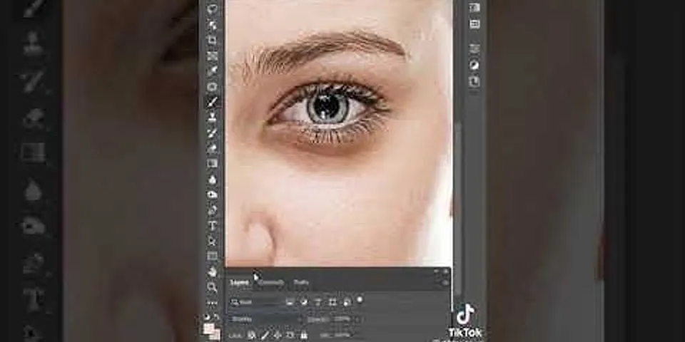 Cách xóa quầng thâm mắt bằng Photoshop