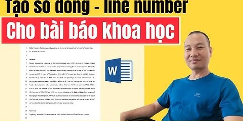 Cách xóa số dòng trong Word