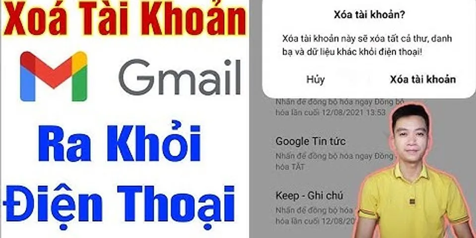 Cách xóa tài khoản Gmail trên iPhone