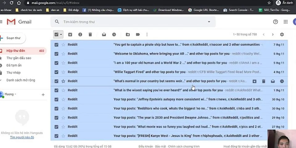 Cách xóa thư trong Gmail