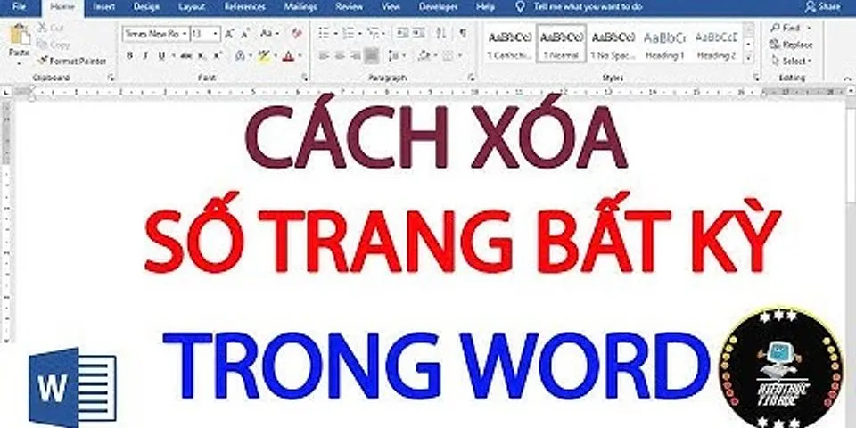 Cách xóa trang bìa trong Word 2010