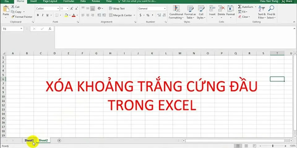 Cách xóa trang trong Excel 2010