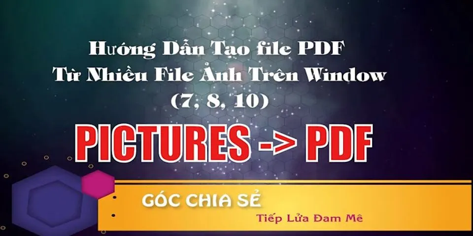 Cách xuất ảnh từ file PDF