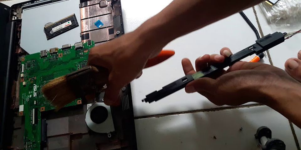 Cara membersihkan speaker laptop Asus yang kotor