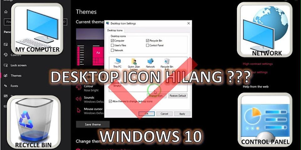 Cara Mengembalikan Tampilan Desktop Yang Hilang Windows 10