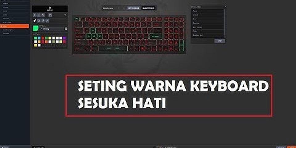 Cara mengganti warna keyboard laptop Lenovo