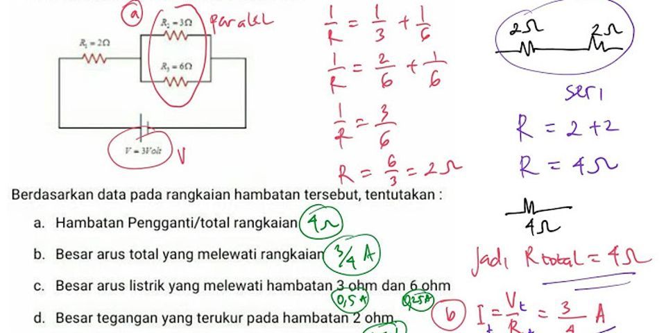 Cara Menghitung Kuat Arus Listrik Yang Melewati Hambatan