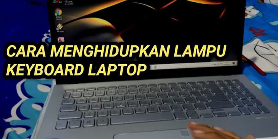 Cara menyalakan lampu keyboard laptop Axioo mybook 14h