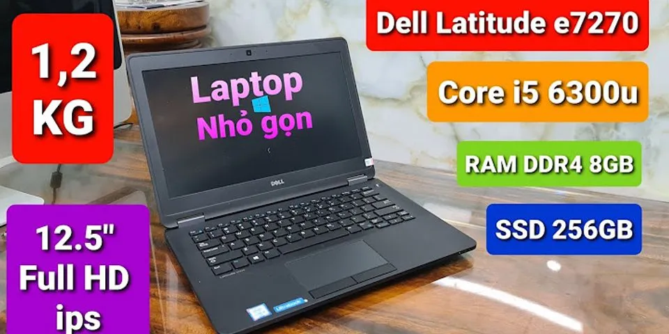 Cấu hình laptop Dell core i5
