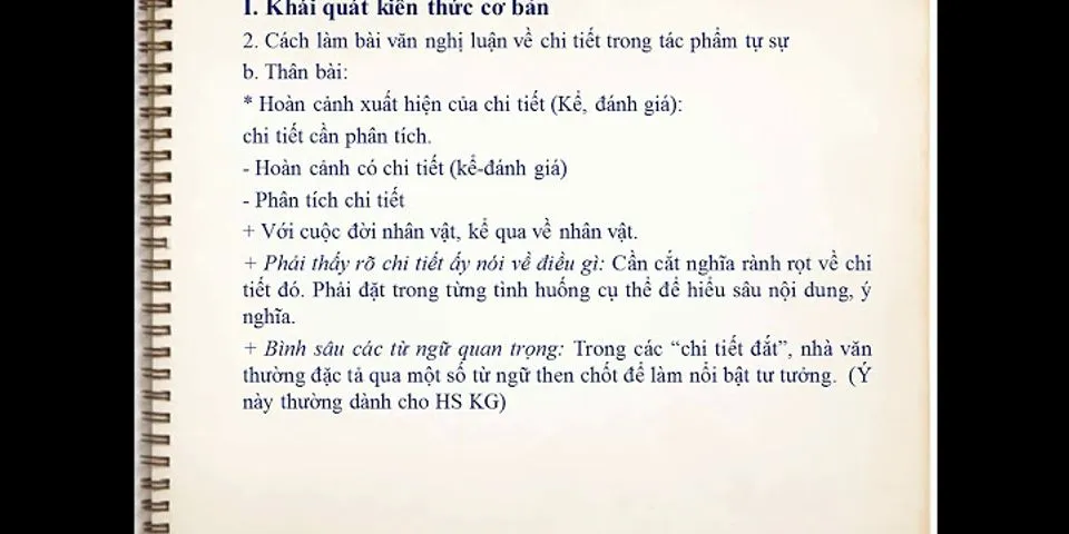 Chi tiết tự sự là gì